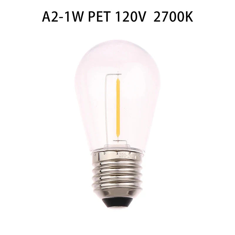 S14 LED Bulb E26/E27 Warm White Shatterproof String Light Bulb