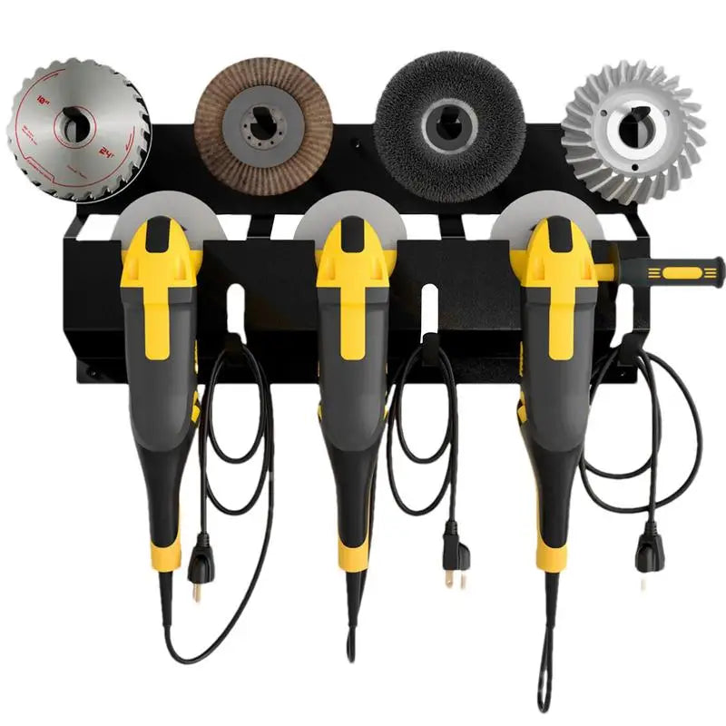 Wall Mount Angle Grinder Holder & Storage Rack | 3 Grinders