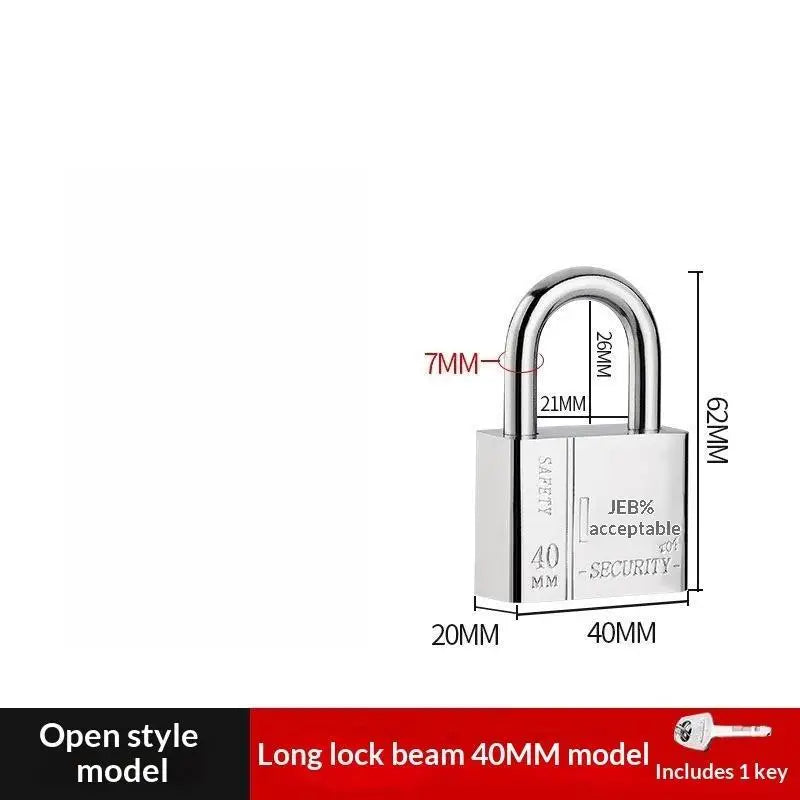 Stainless Steel Keyed Alike Padlock – Cut-Resistant Shackle