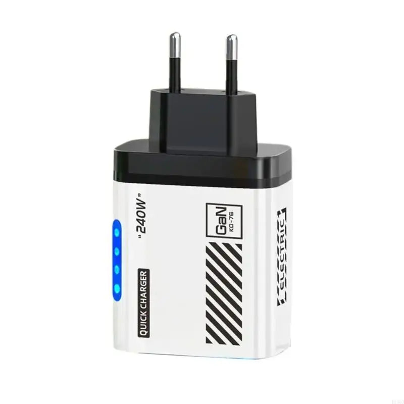 USB + 3-Port PD Fast Charging Hub with LED Indicator