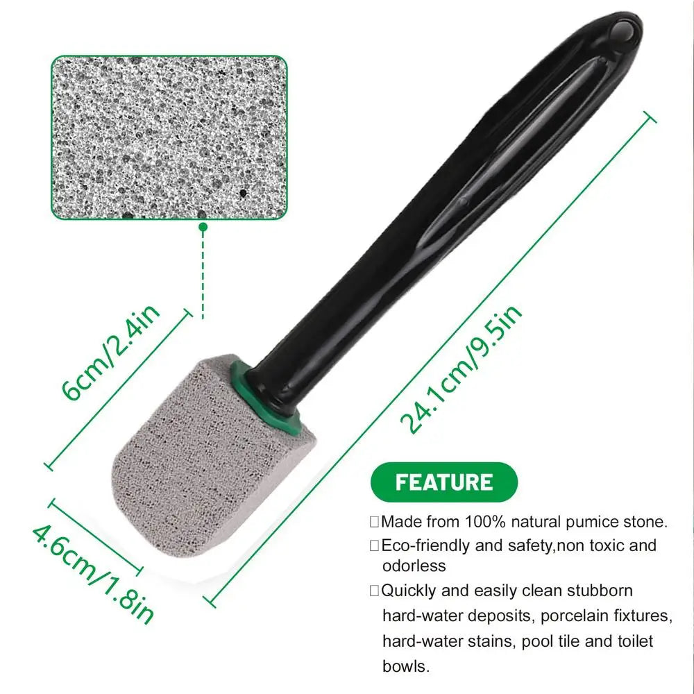 Pumice Stone Toilet Cleaning Wand – 1 Handle & 5 Heads