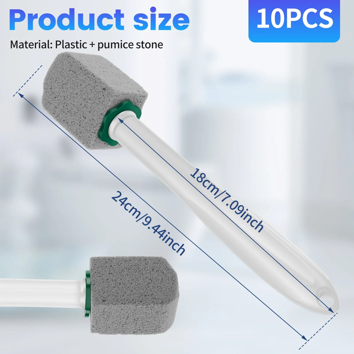 Pumice Cleaning Stone with Handle – 10 Heads | Willstar