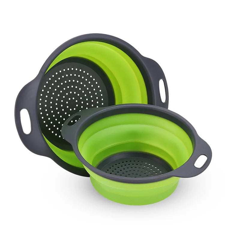 Foldable Silicone Colander Basket – Fruits & Vegetables