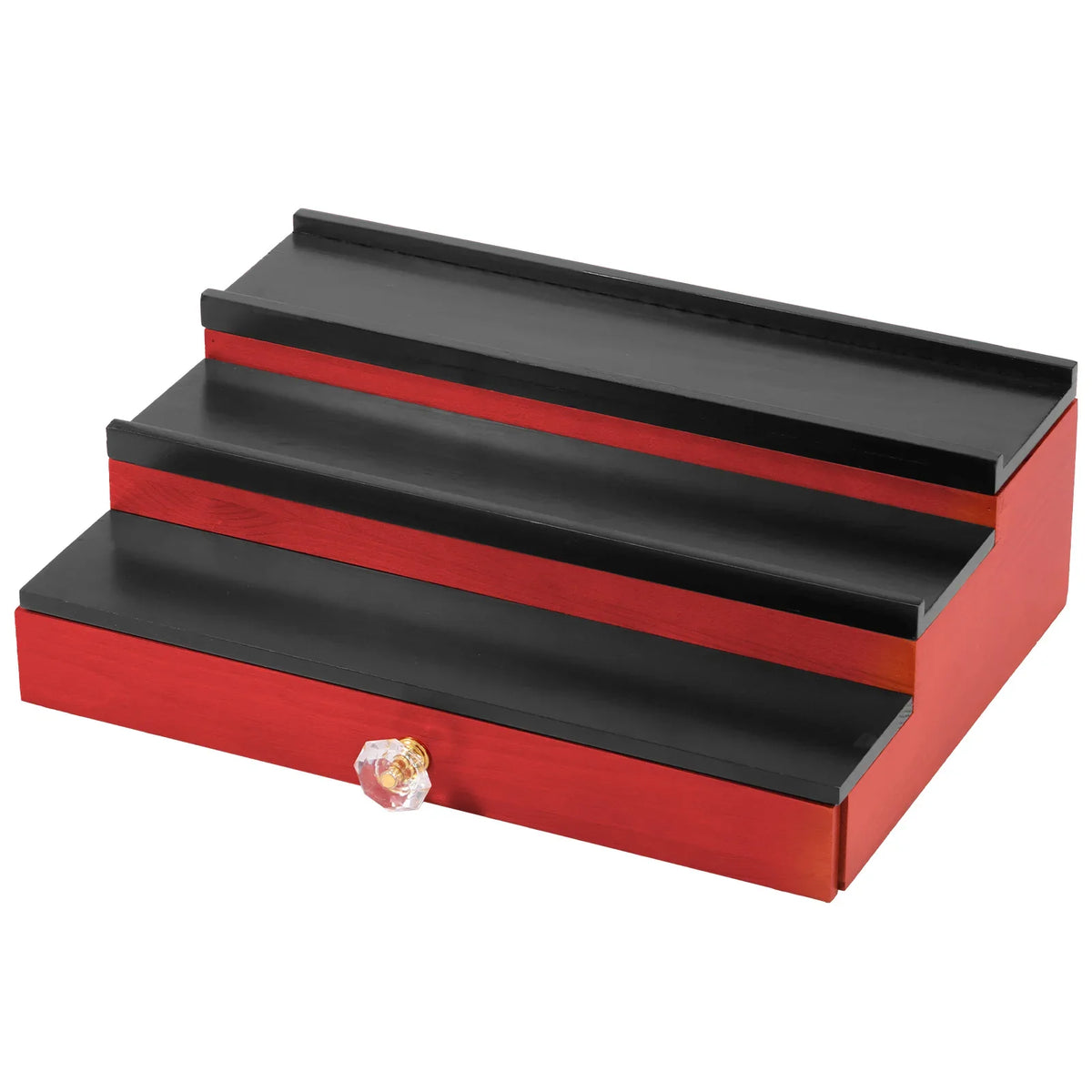 Wooden 3-Tier Perfume Organizer Stand with Drawer | Nixie
