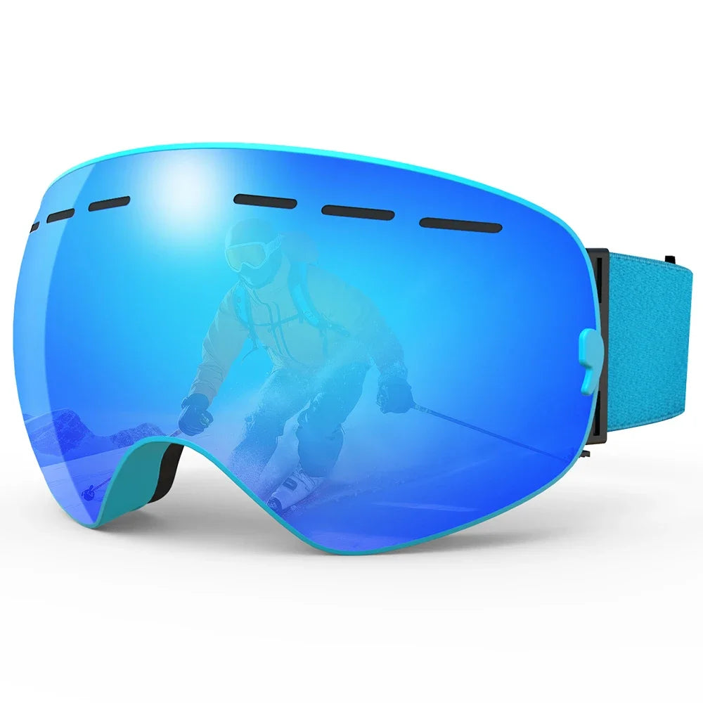 X-TIGER Magnetic Ski Goggles – Anti-Fog Snowboard Set