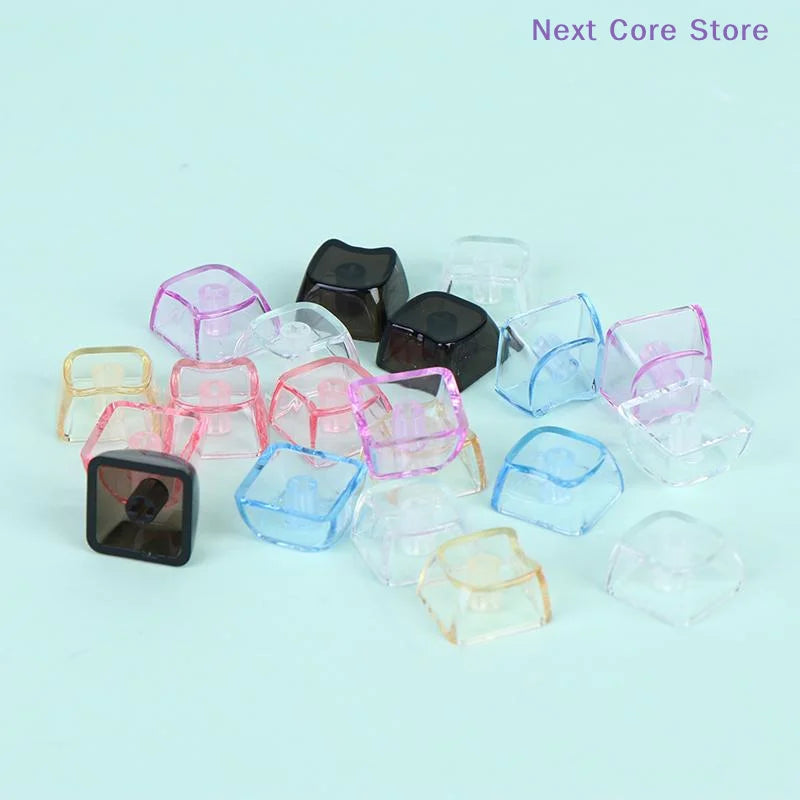 Cute Cat Shaped Transparent Keycaps 1U Blank MX Switch 10/20 PCS