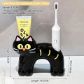 Ceramic Cat Toothbrush Holder – No-Drill Self-Adhesive Rack