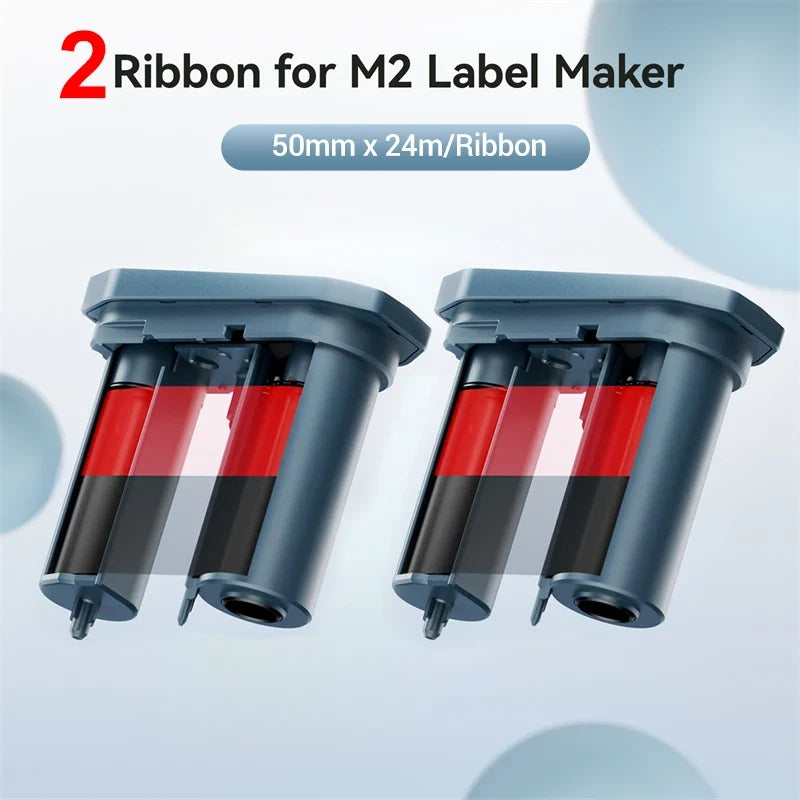 Niimbot M2 Carbon Ribbon 2-Pack | Black Red Gold Blue White