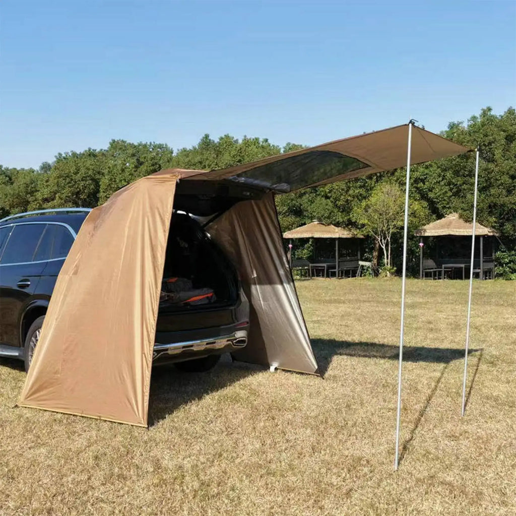 Waterproof SUV Trunk Tent – Portable Tailgate Awning Camping