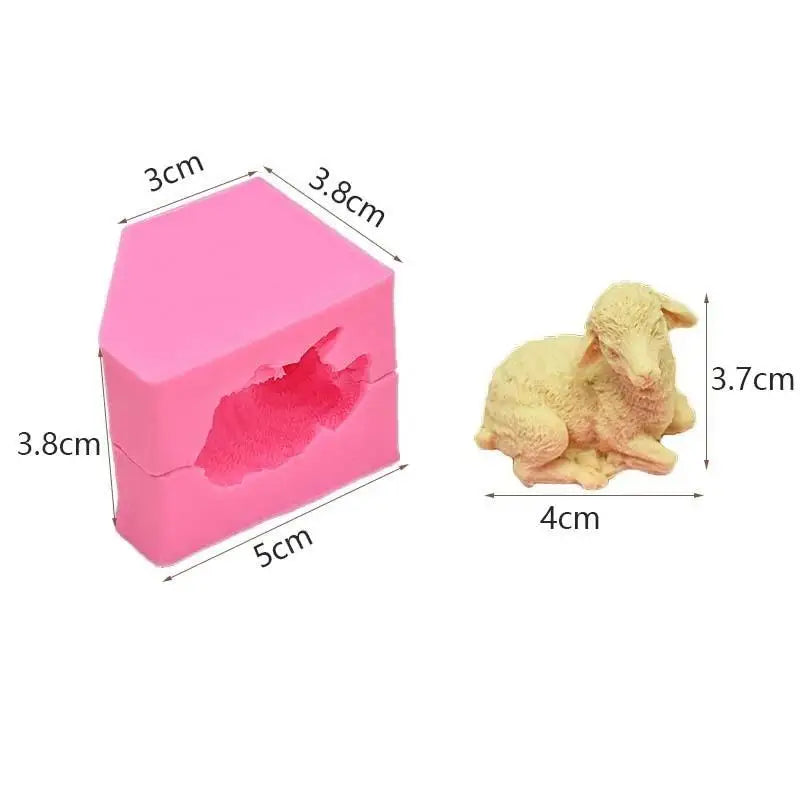 Sheep Silicone Candle Mold – DIY Resin, Soap & Plaster Craft