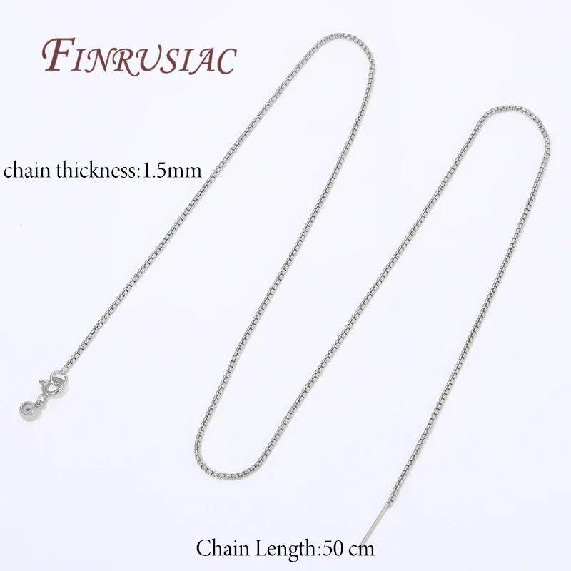 50cm 18K Gold Plated Box Chain Necklace | DIY Jewelry