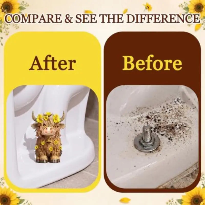 Resin Highland Cow Figurine Set – Sunflower Farmhouse Decor