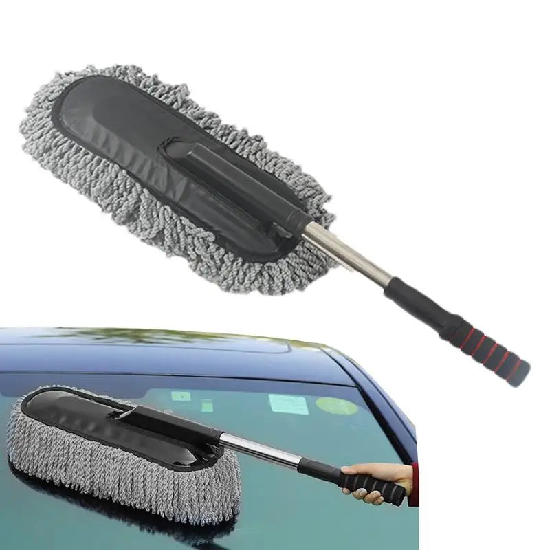 Telescopic Microfiber Car Duster – Extendable Handle