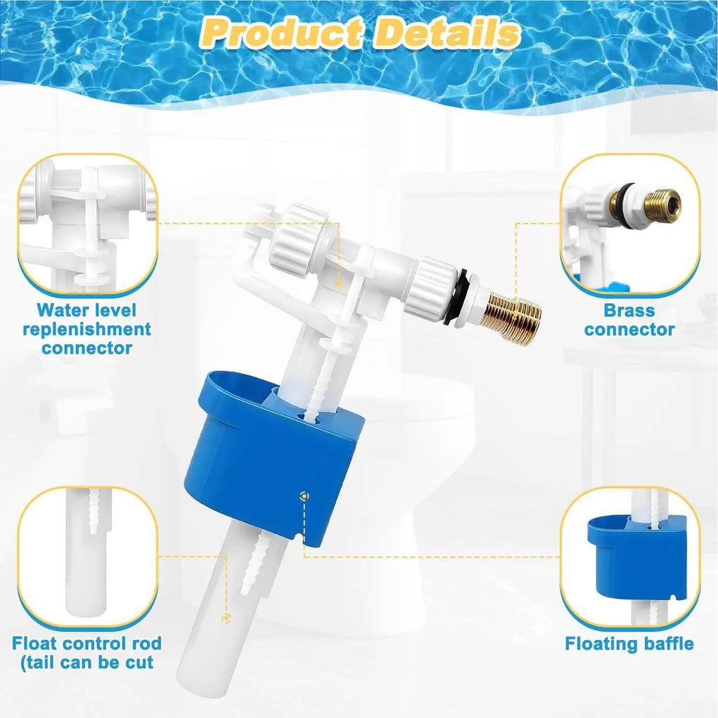 Toilet Flush Valve Replacement Kit – Brass, Leak-Proof
