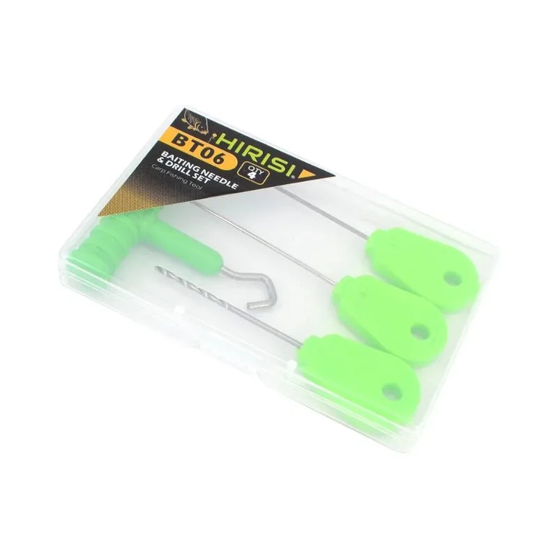 4PCS Carp Fishing Bait Needle Tool Set with Storage Box