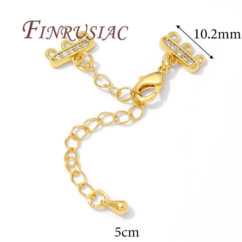 18K Gold Plated Bracelet Extender Chain & Lobster Clasp | DIY