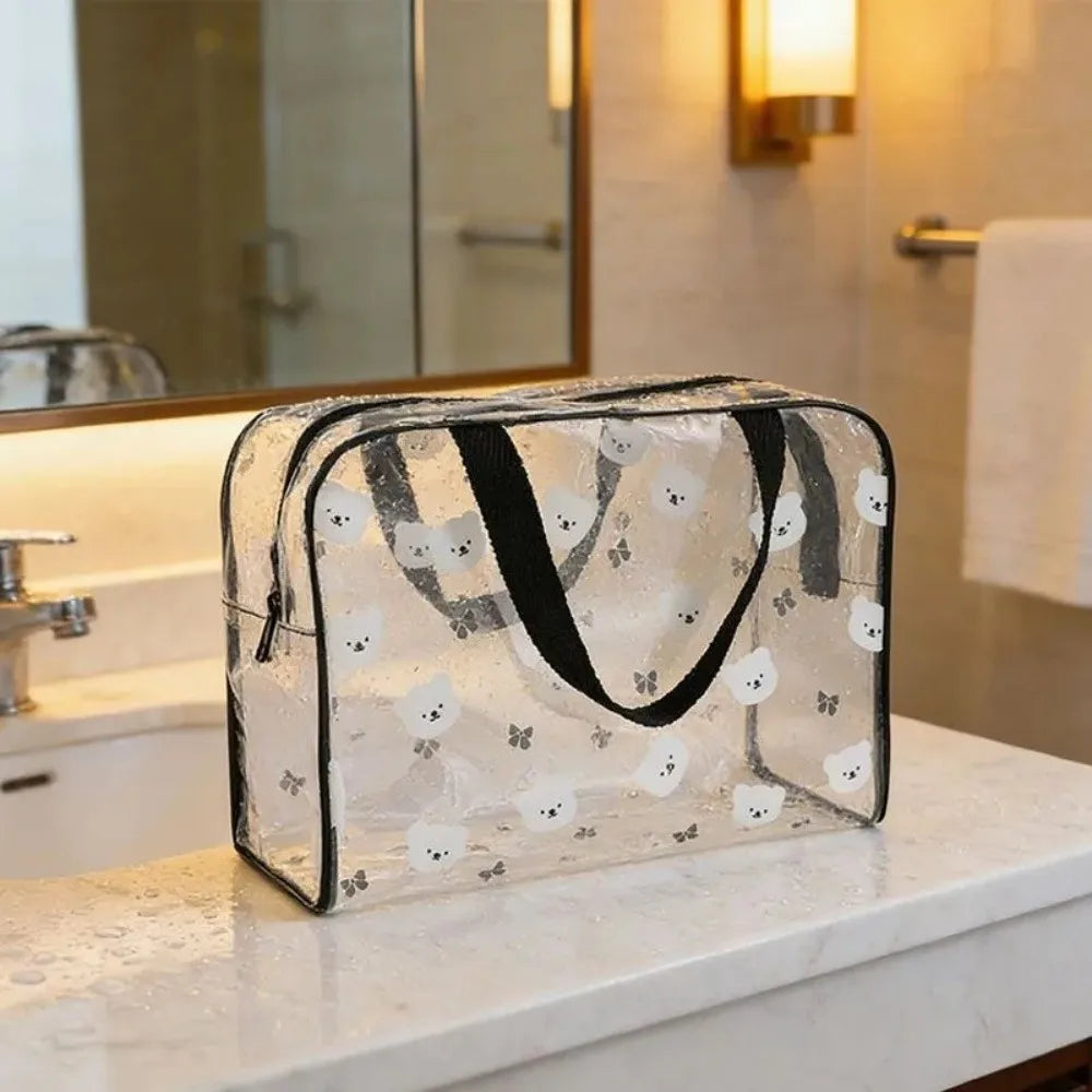 Portable Large Capacity PVC Waterproof Toiletry & Cosmetic Bag