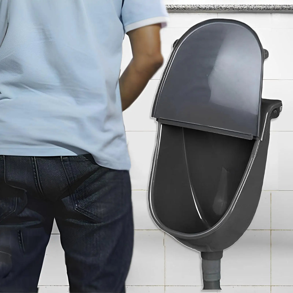 Wall-Mounted Urinal with Lid – Splash-Proof Men's Urinal