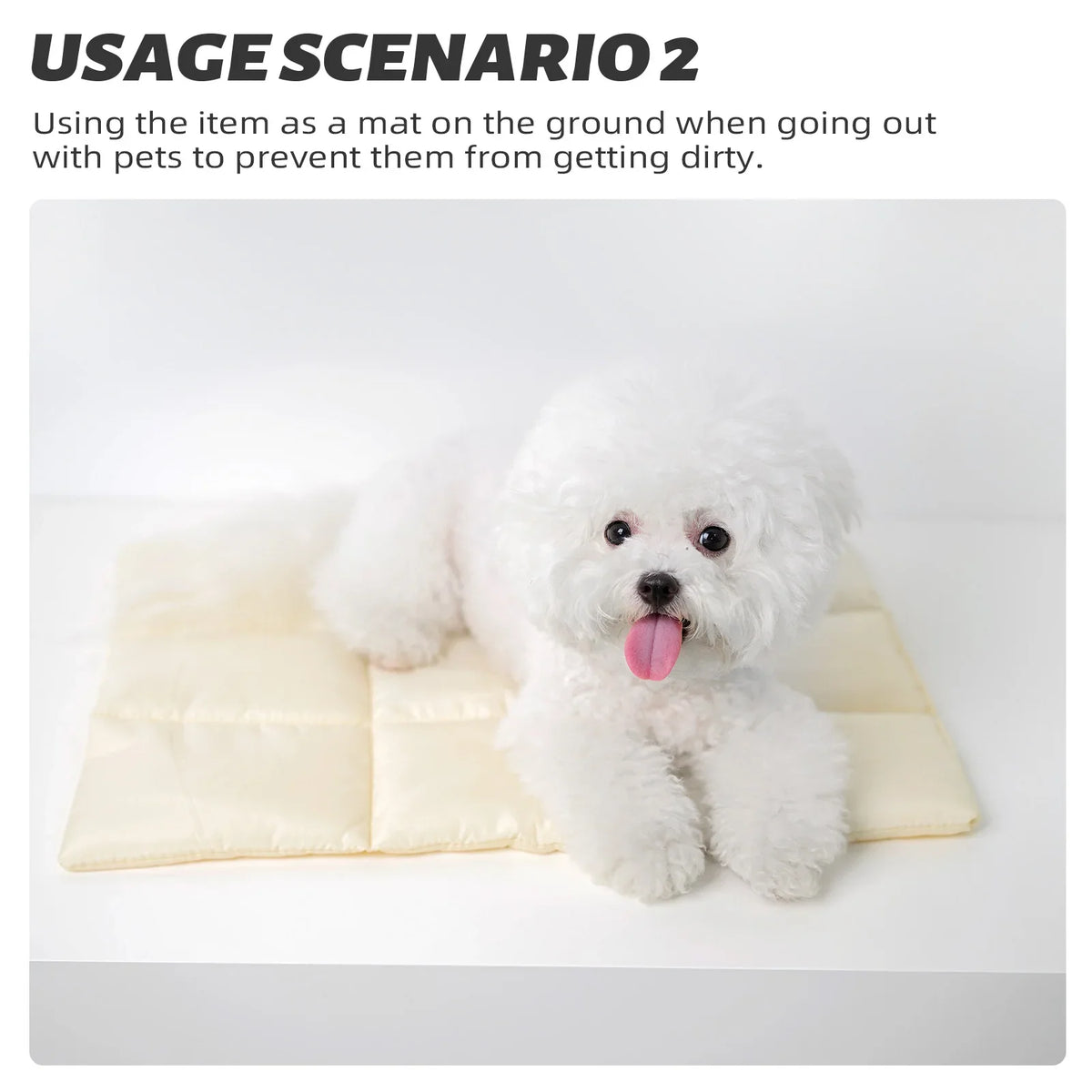 Flannel Pet Bed Mat – Soft Cotton Cushion for Dogs & Cats