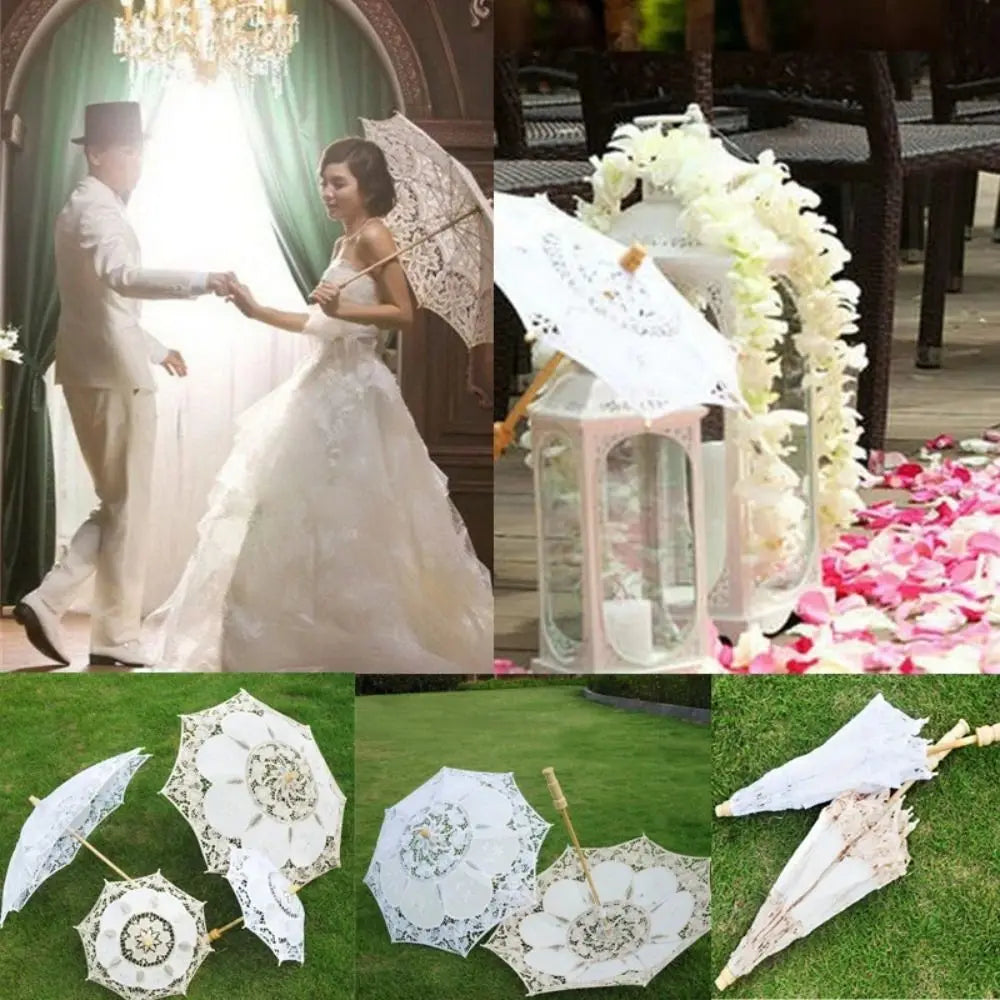 Vintage Lace Parasol Umbrella – Bridal Wedding Sun Parasol