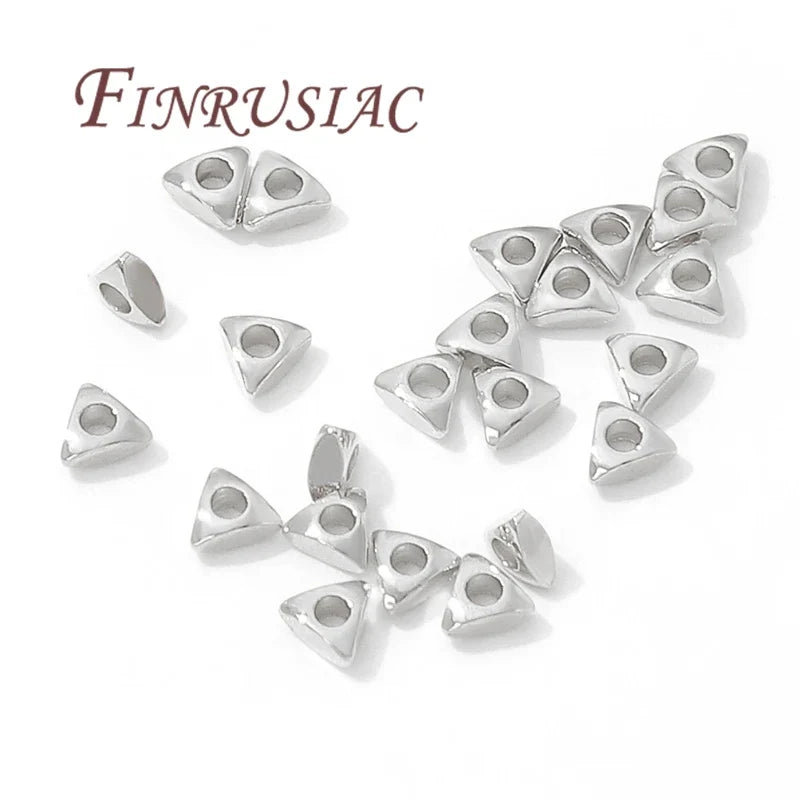 3mm 18K Gold Plated Triangle Spacer Beads – Jewelry Making