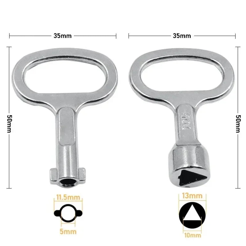 Triangle & Slotted Key Wrench | Cabinet Elevator Lock Tool