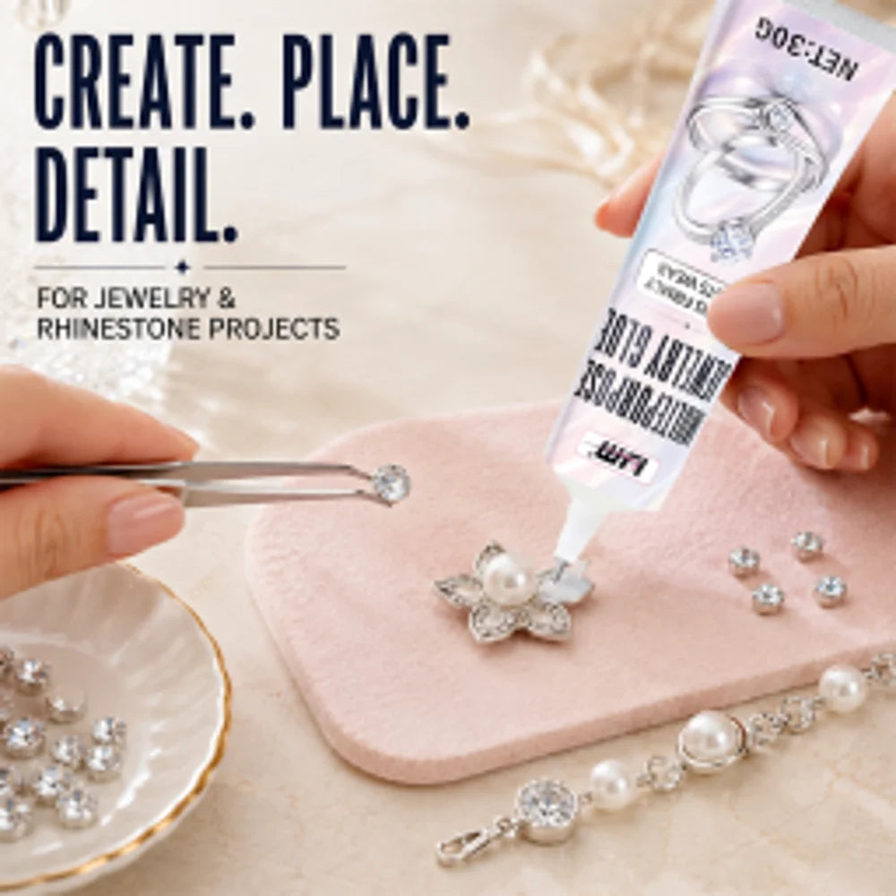 Clear Rhinestone Glue – Transparent Craft Adhesive for Fabric