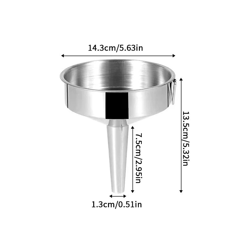 Stainless Steel Wide Mouth Funnel – Canning, Oil & Bar
