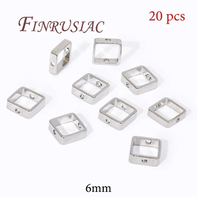 20Pcs 18K Gold Plated Bead Frames | DIY Jewelry Spacers