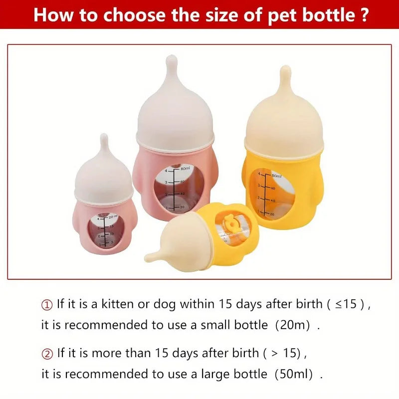 Silicone Pet Nursing Bottle with Anti-Choking Valve | Nixie