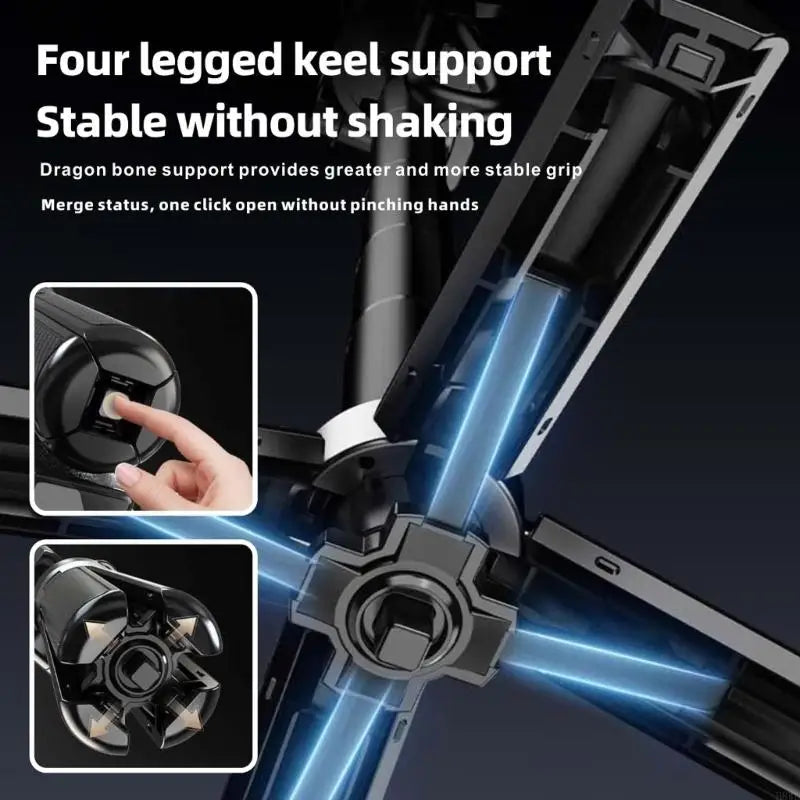 Foldable Phone Stand – 4-Leg Base & Extendable Arm, 45cm