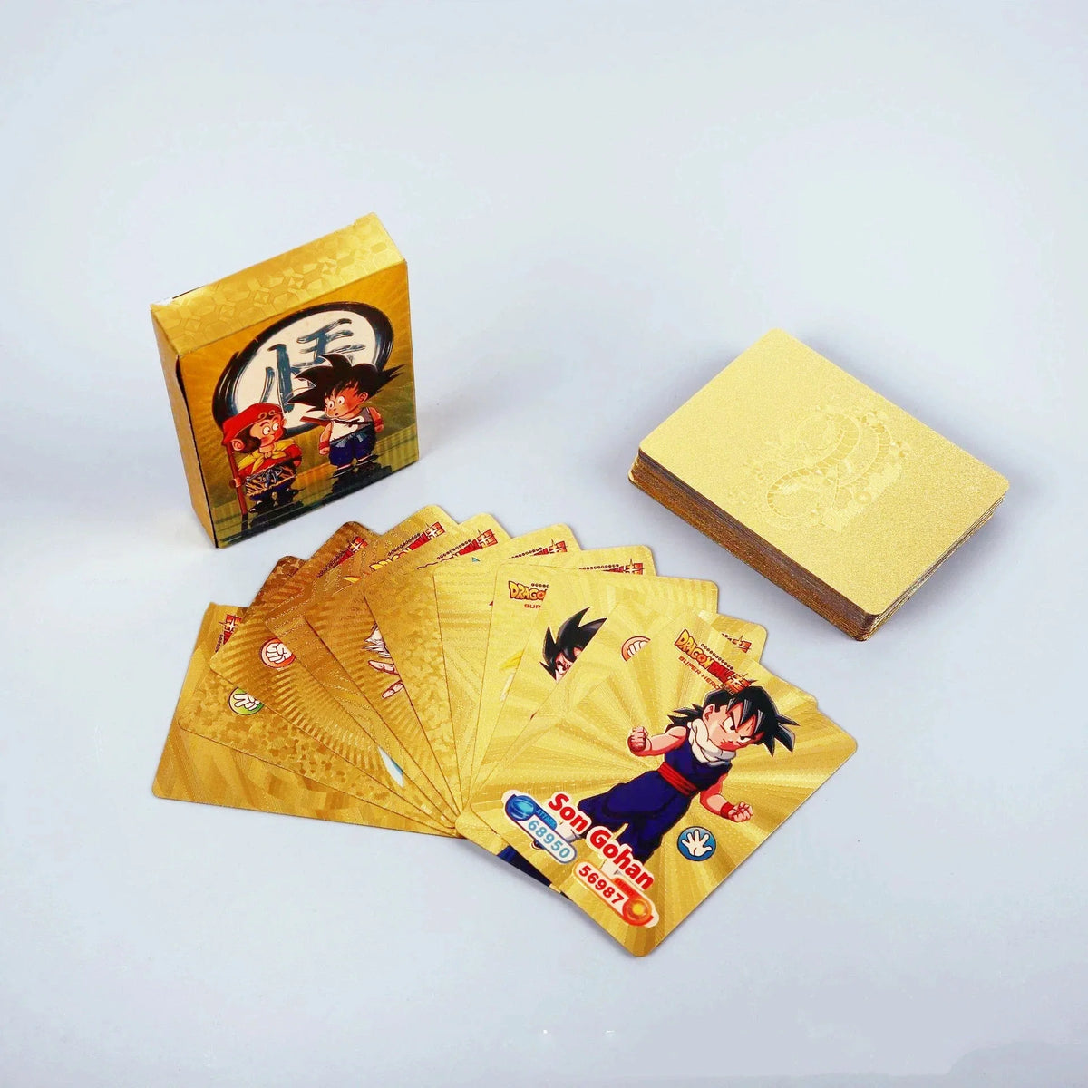 Dragon Ball Gold Foil Collection Cards – 55-Card Goku Super Saiyan
