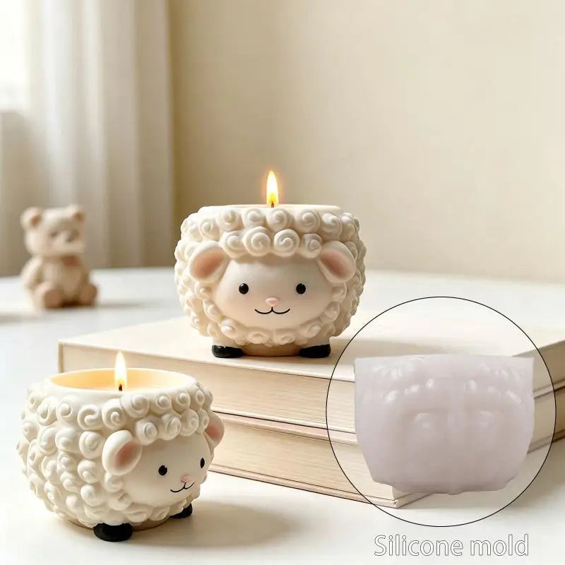 Sheep Silicone Candle Mold – Reusable DIY Craft Mould