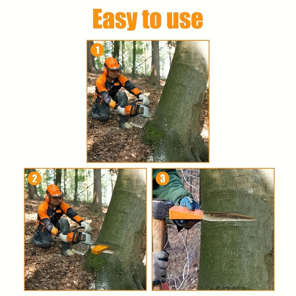 Wood Tree Felling Wedges 7.5" & 5" with Nails | Chainsaw Logging