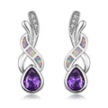 Women's Silver Drop Dangle Earrings – Bridal Wedding Gift