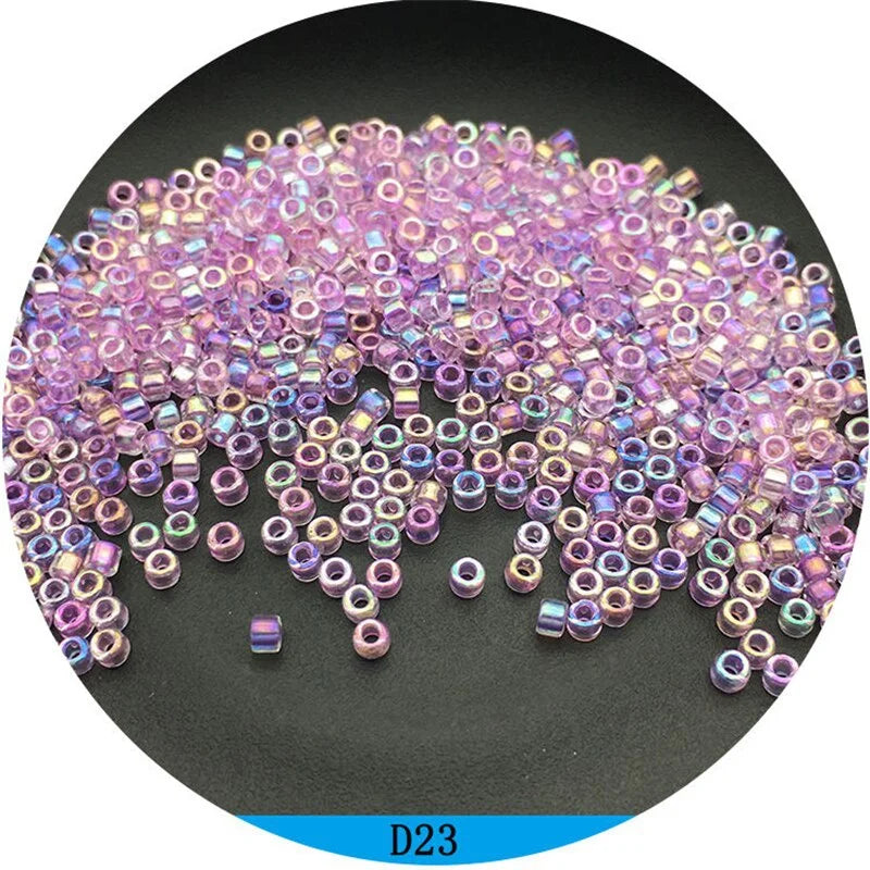 Miyuki Delica 2mm Glass Beads 500Pcs – 18 Colors for DIY
