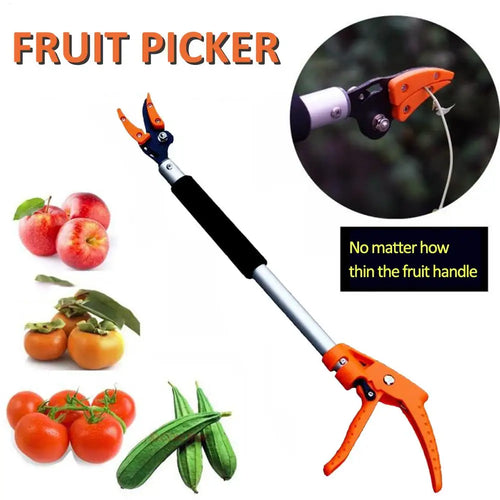 0.6M Long Reach Fruit Picker & Pruning Shears | Garden Tool