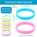 9-Pack Glow in the Dark Silicone Sport Bracelets Unisex