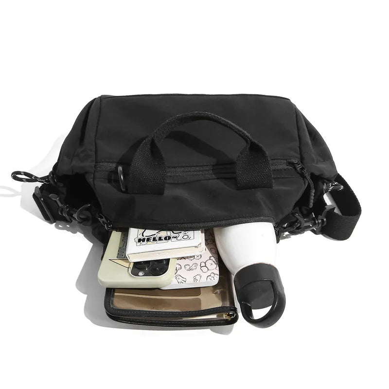 Women's Water-Resistant Nylon Crossbody Shoulder Bag | 5 Pockets