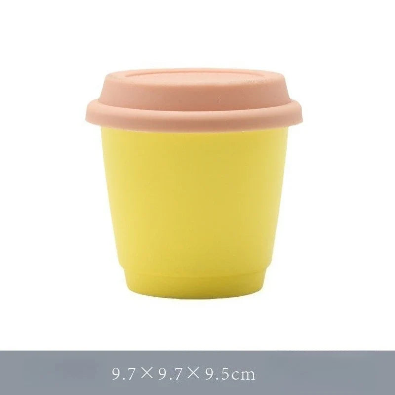 Nixie Ceramic Coffee Mug with Silicone Lid – 250ml