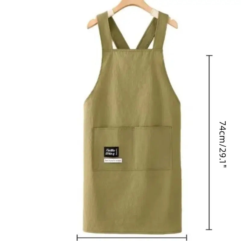 Breathable Cotton Kitchen Apron – Home & Restaurant Use