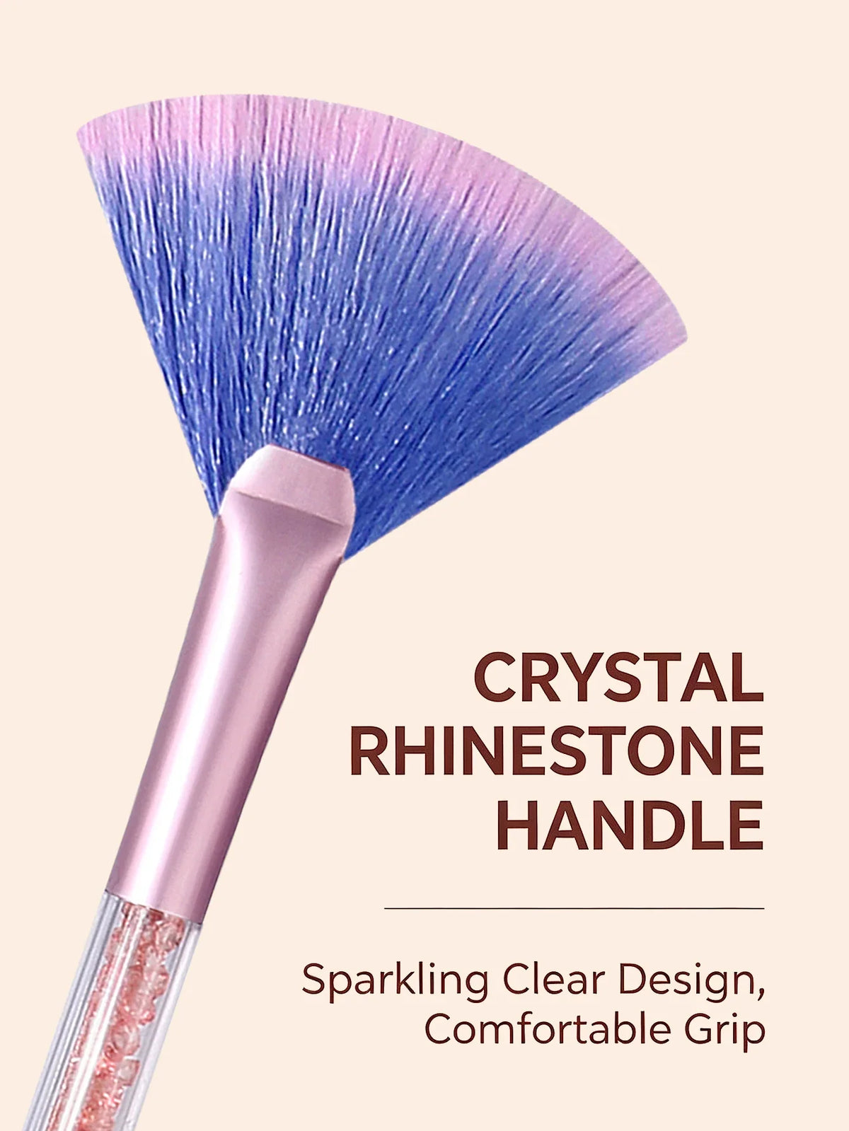 Soft Face Mask Applicator Brush – Fan & Flat Head Tool