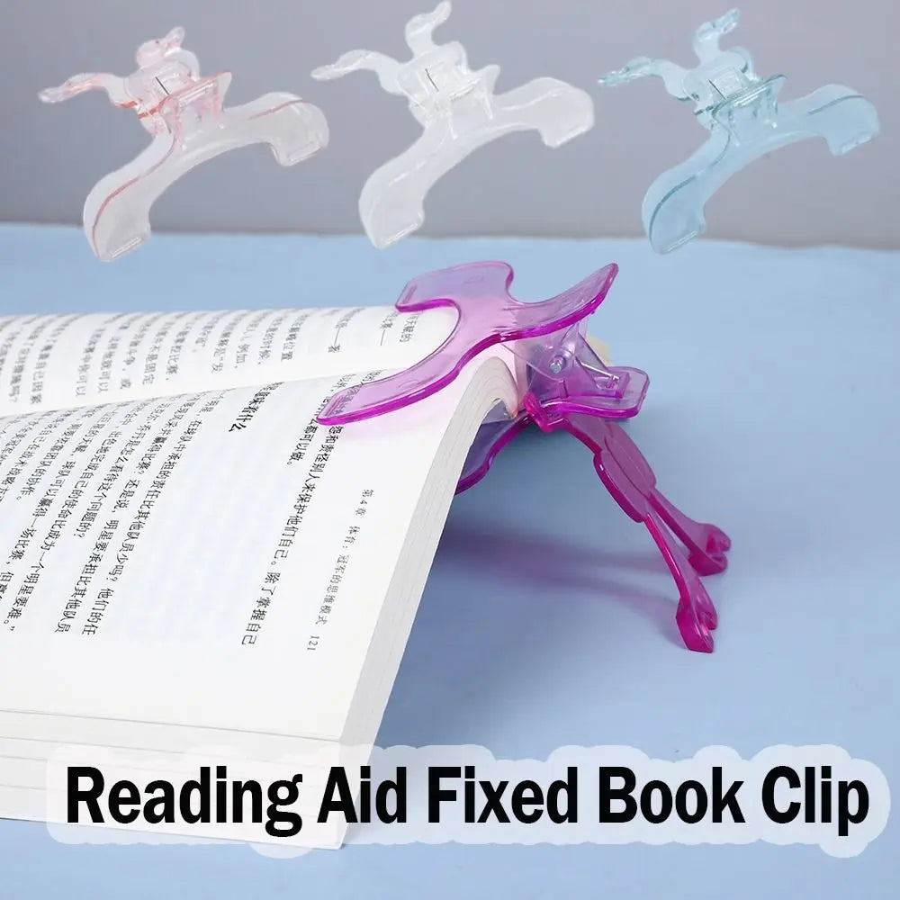 Transparent Acrylic Book Clip Holder 12° Anti-Slip Reading Stand