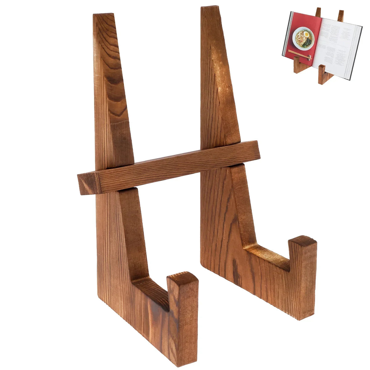 Wooden Plate Stand – Desktop Book, Photo & Décor Display