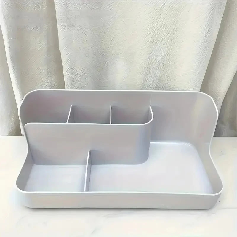 Multi-Compartment Makeup Organizer | Desktop Storage Box