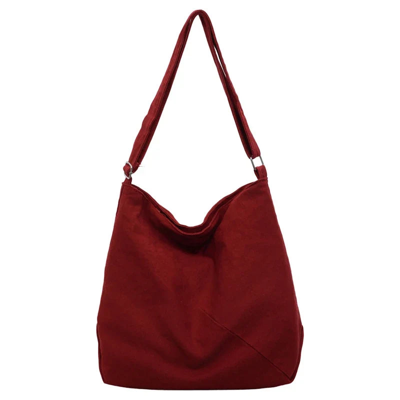 Women's Canvas Crossbody Bag – Large Capacity Shoulder Bag