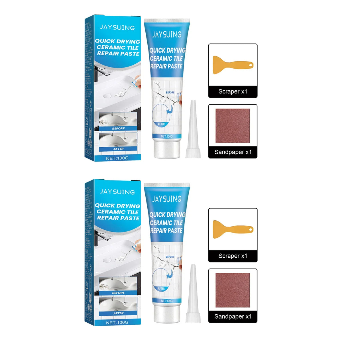 Ceramic Tile Repair Paste – Waterproof Crack Filler 100g
