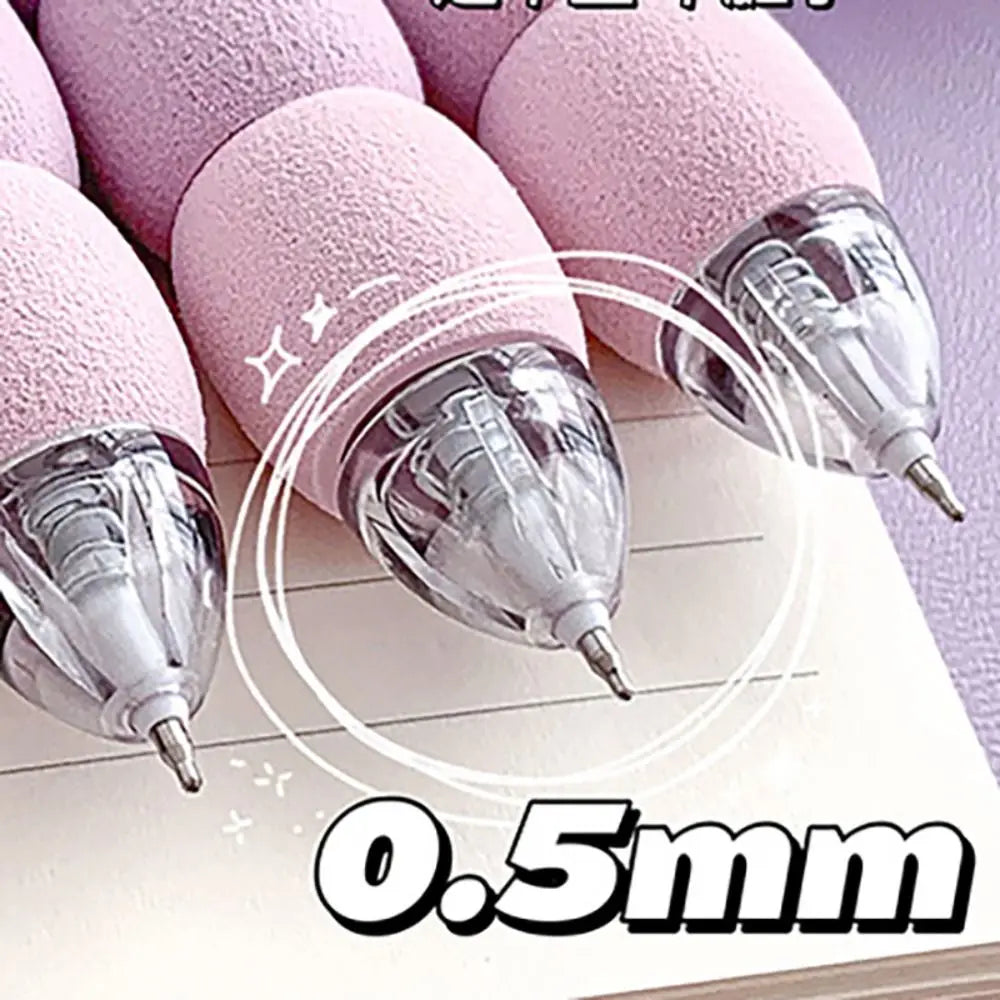 Soft Touch Gel Pens 0.5mm Black Ink – 4-Pack Set