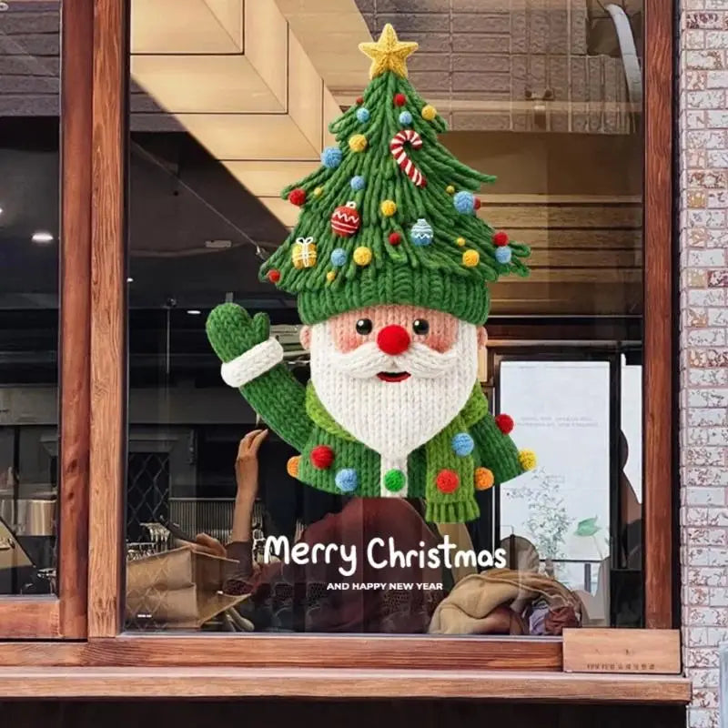 Christmas Window Stickers – Dual-Side Waterproof PVC Decals