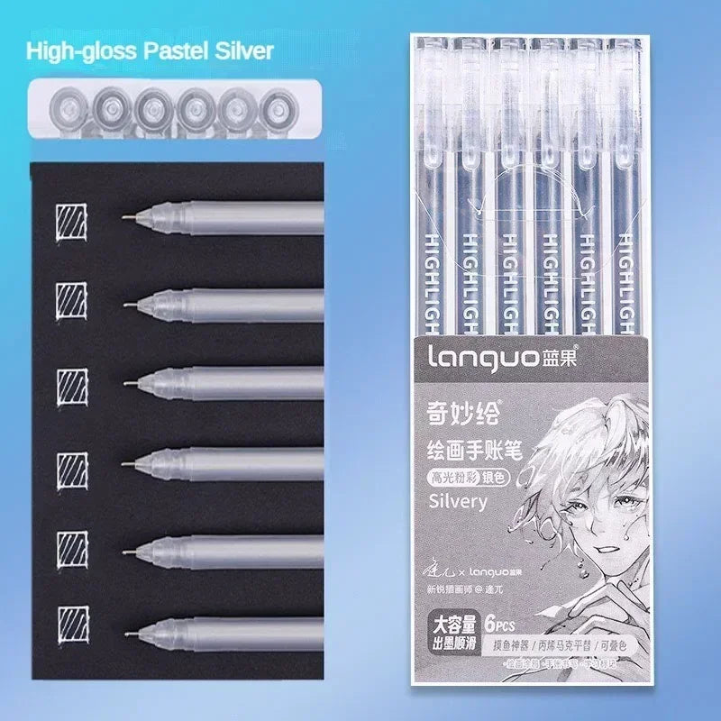 Glitter Gel Pen Set 162 Colors – 0.5mm & 1.0mm Art Pens